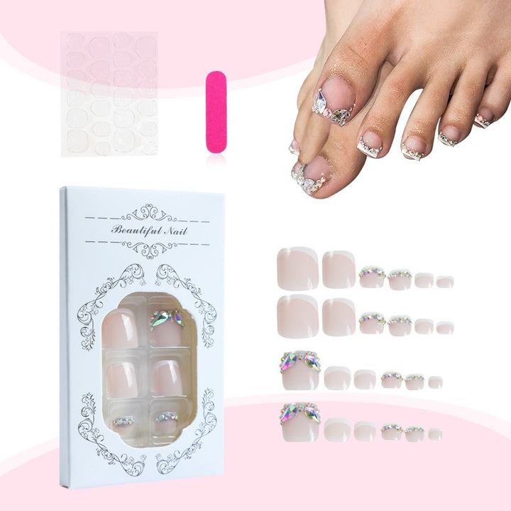 Creative nail art set with glitter and flower embellishments Bowlift