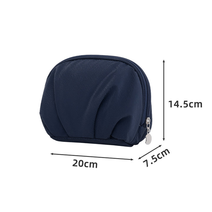 Multi-Compartment Travel Makeup Pouch Bowlift