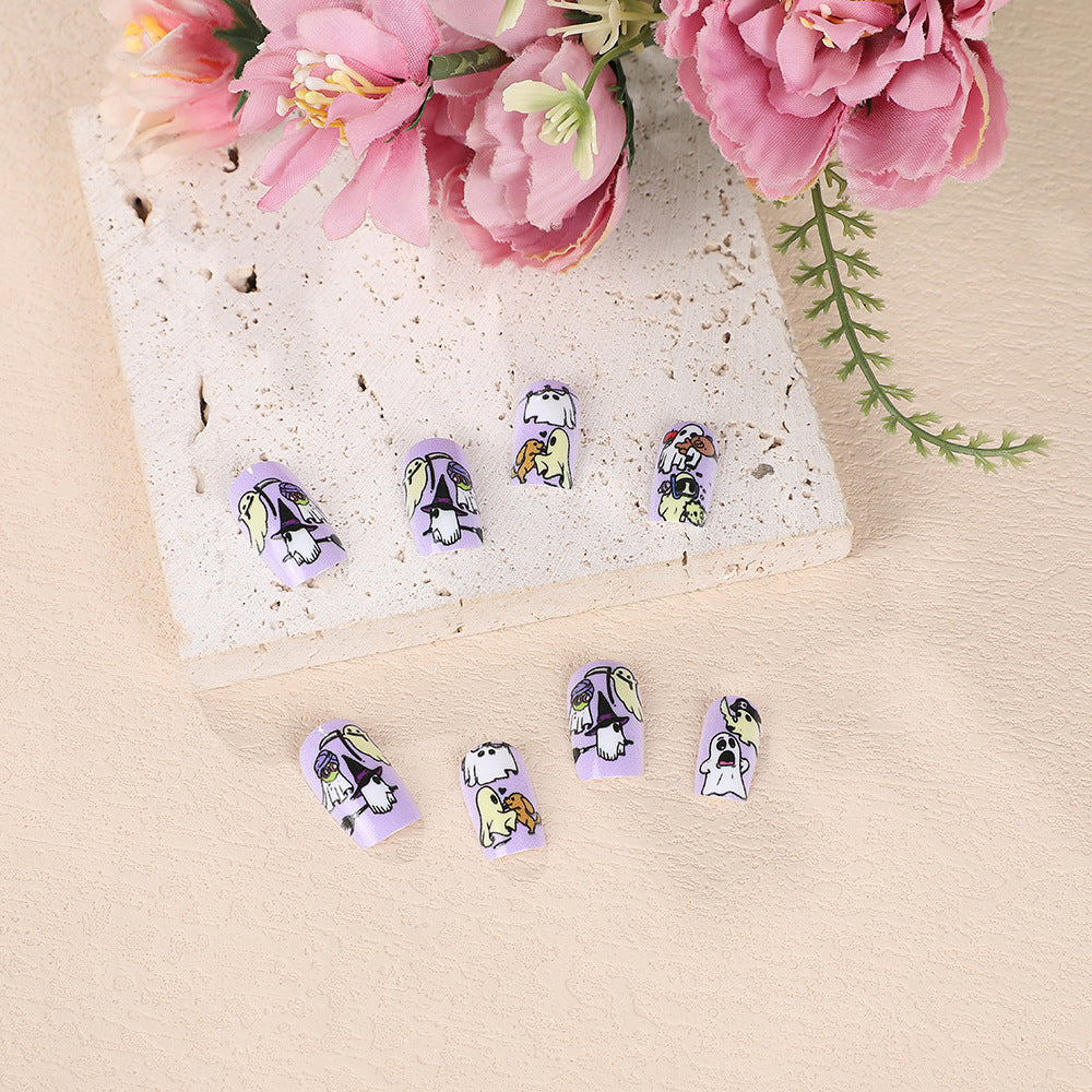 Creative Nail Set with Cartoon Designs Bowlift