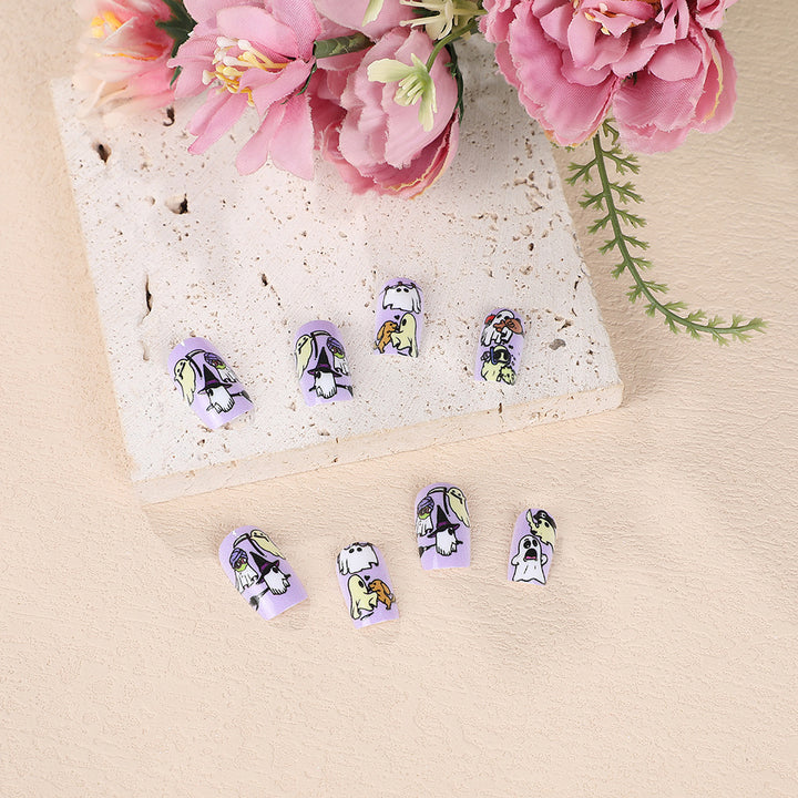 Creative Nail Set with Cartoon Designs Bowlift