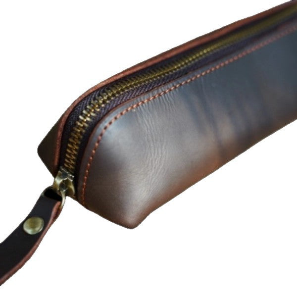 Stylish Leather Pencil Case Bowlift