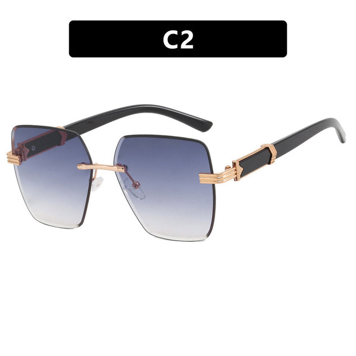 Women's trendy square sunglasses with glamorous accents and UV protection Bowlift