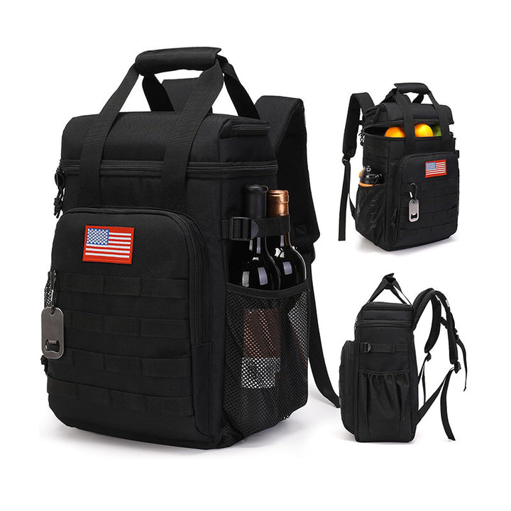 Insulated cooler backpack with multiple compartments Bowlift