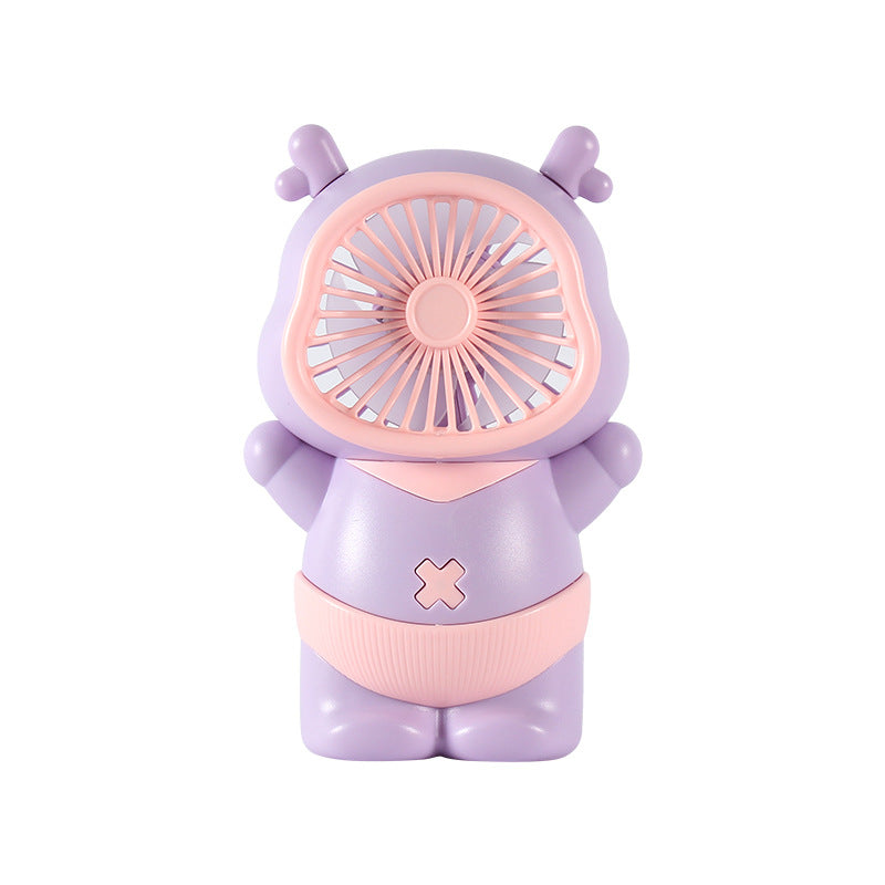 Unisex Portable Mini Fan in playful Bear Design Bowlift