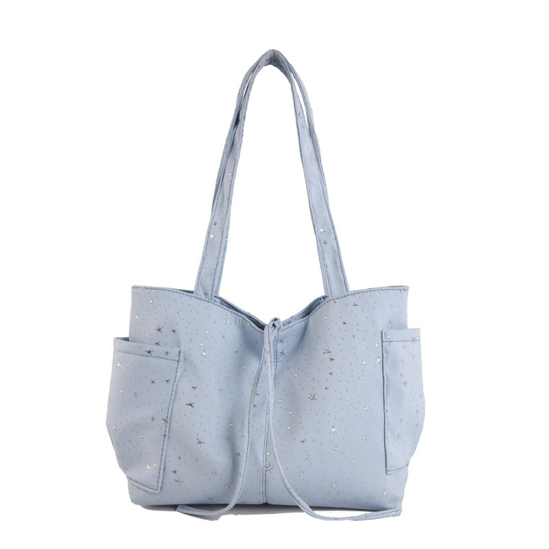 WoStar-Patterned Canvas Tote Bag Bowlift