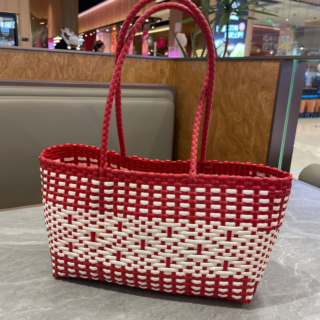 Stylish Woven Tote Bag Bowlift