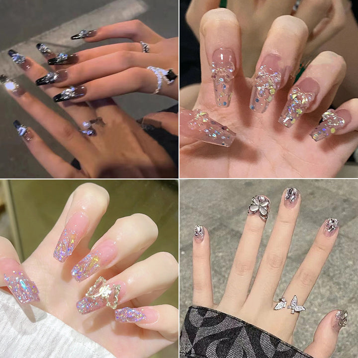 Floral-Inspired Elegant Press-On Nail Design Bowlift