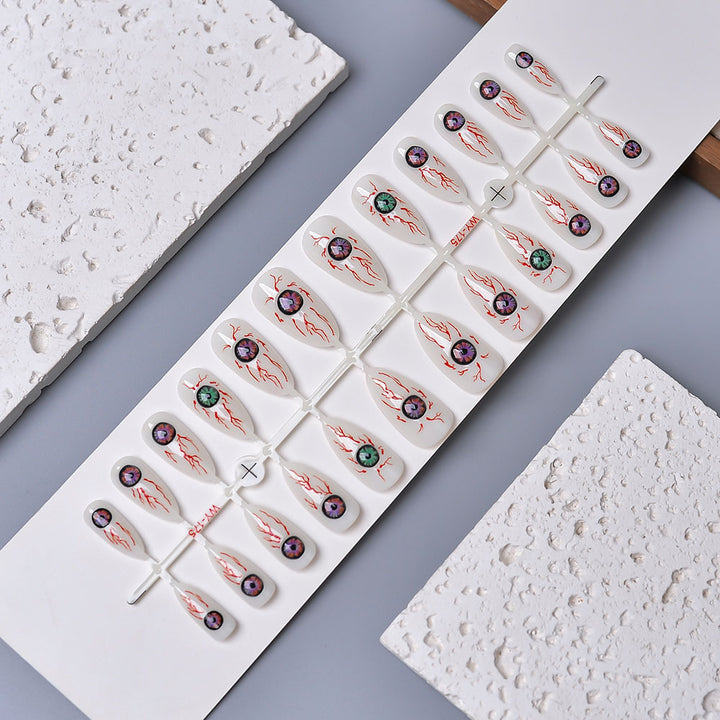 Artistic Eye-Themed Press-On Nail Set Bowlift