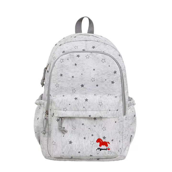 Star-Patterned Casual Backpack Bowlift