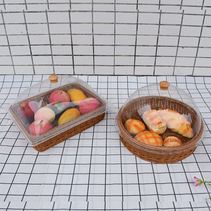 Artisan Woven Bread Serving Set Bowlift