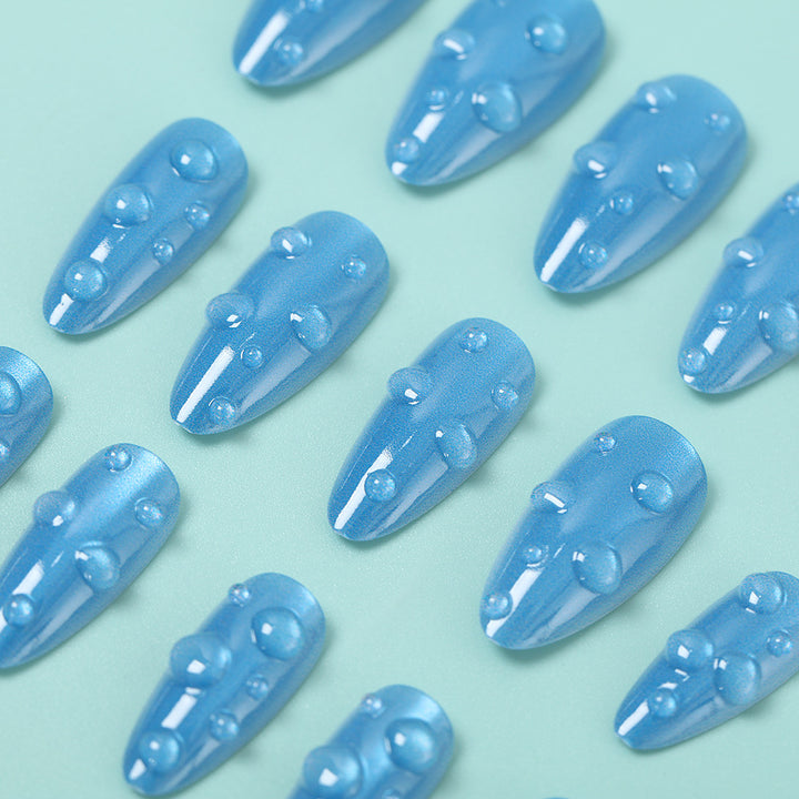 Artificial nails in stylish drip design Bowlift