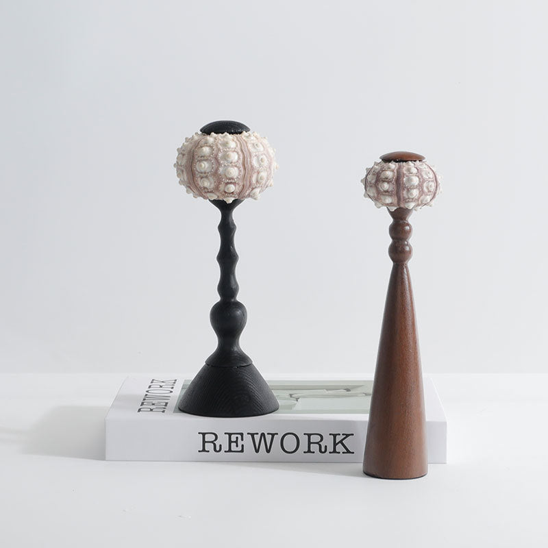 Decorative Shell-Inspired Candle Holder