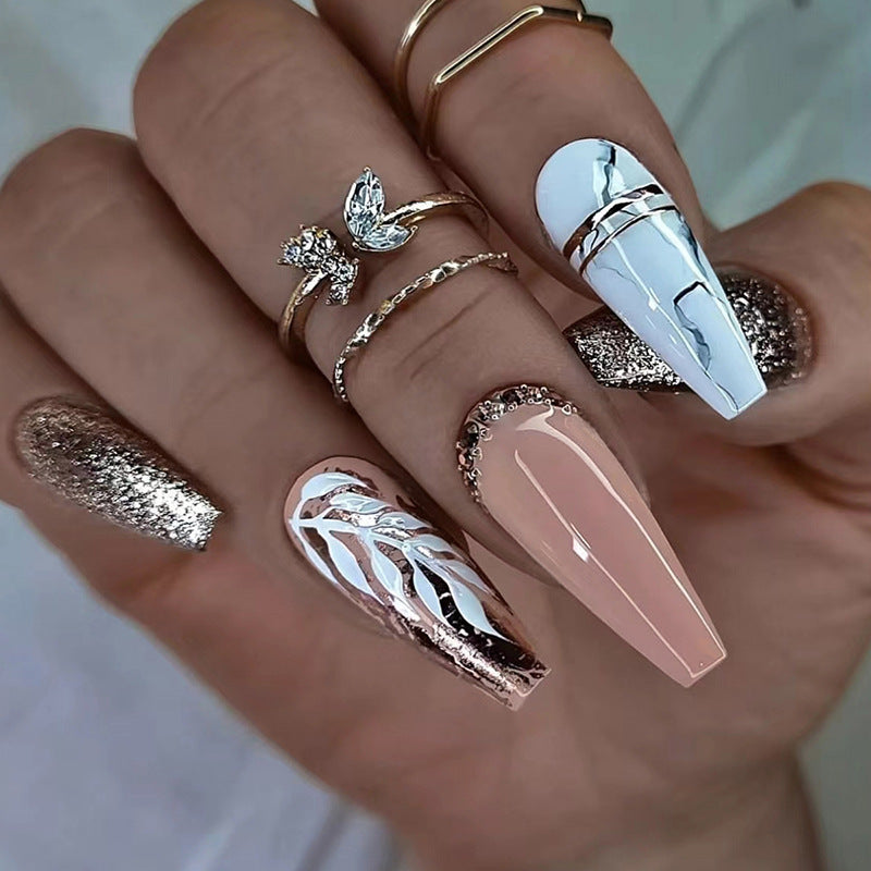 Decorative Glitter Nail Tips Bowlift