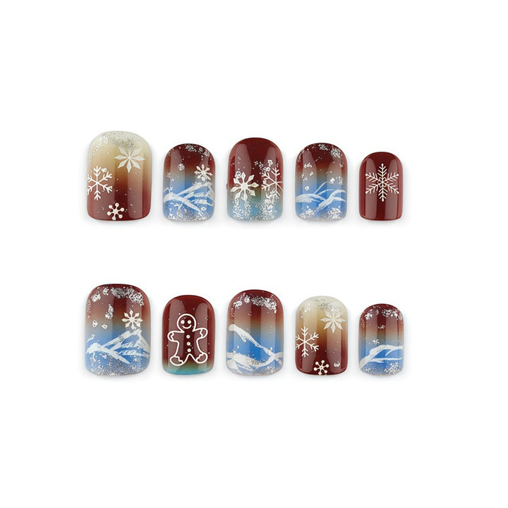 Decorative Winter Nail Art Bowlift