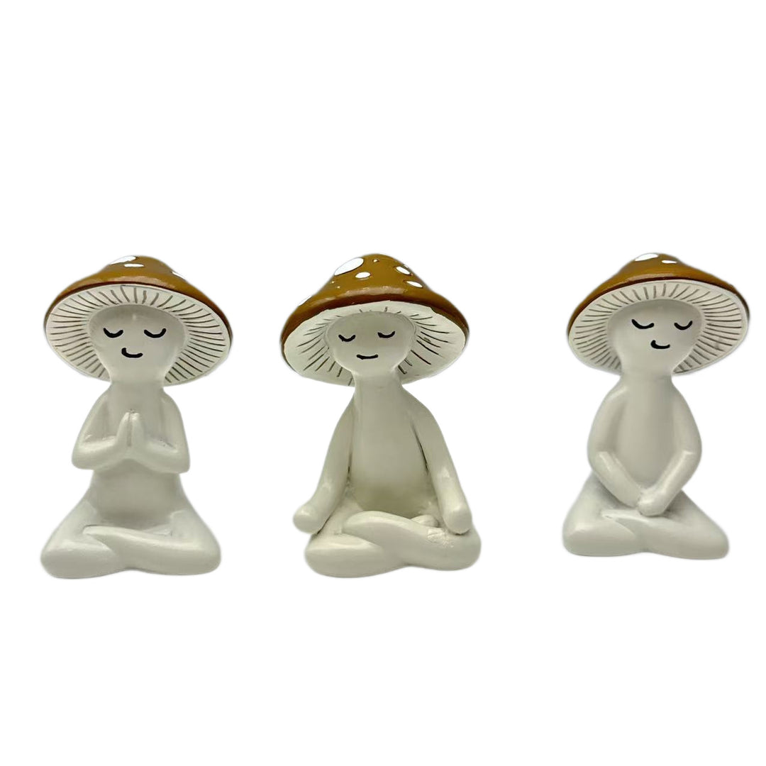 Meditating Mushroom Decoration Figure Bowlift