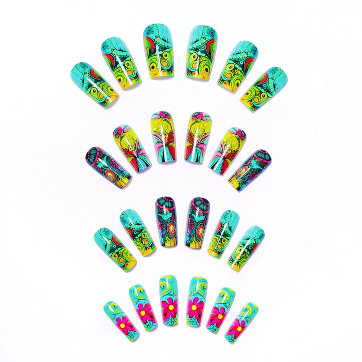 3D Artistic Floral Nail Art Bowlift