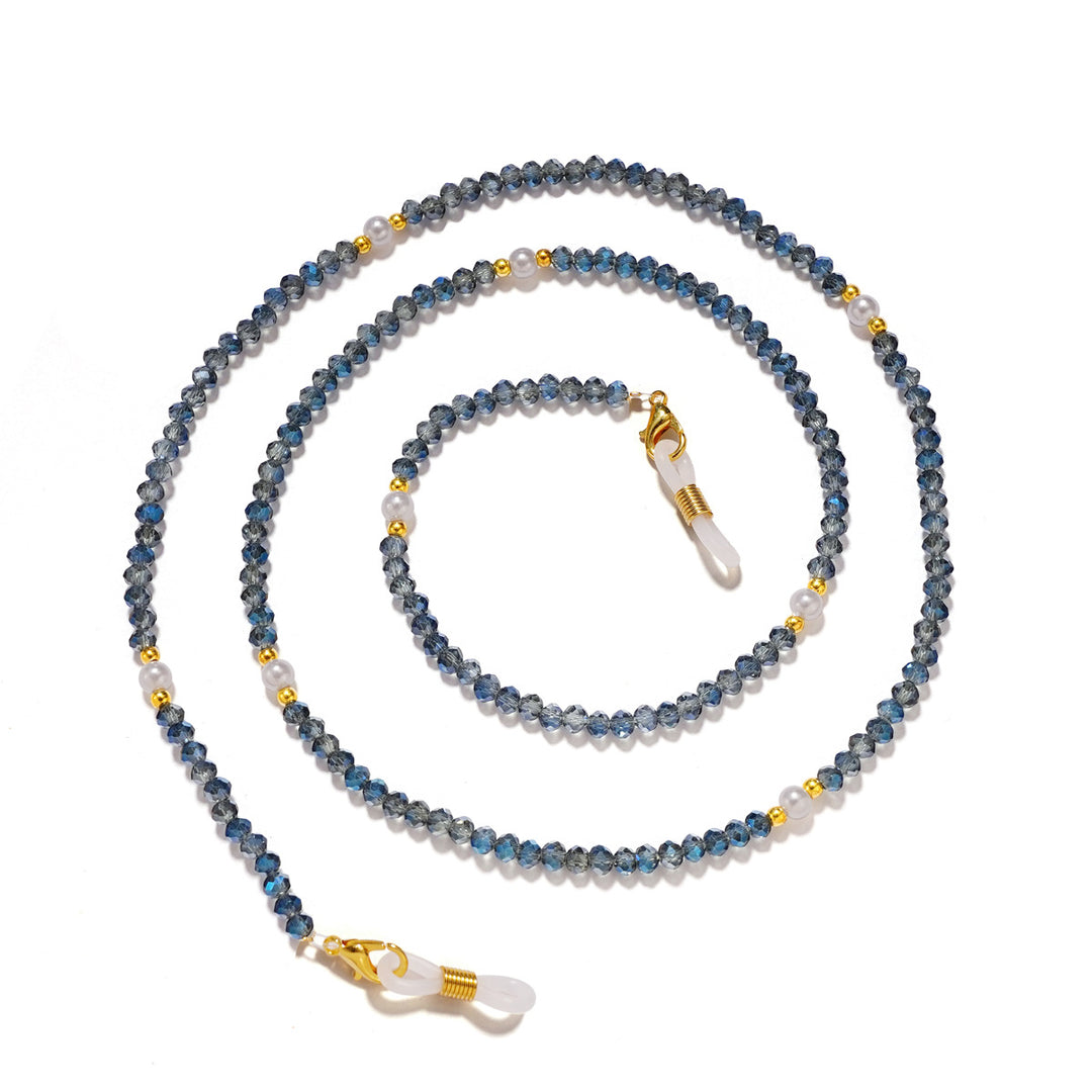 Elegant Crystal Beaded Eyewear Chain Bowlift
