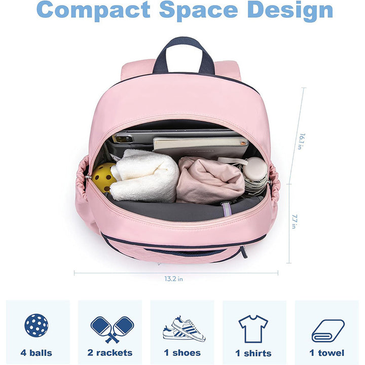 Sporty backpack with shoe and racket compartment Bowlift