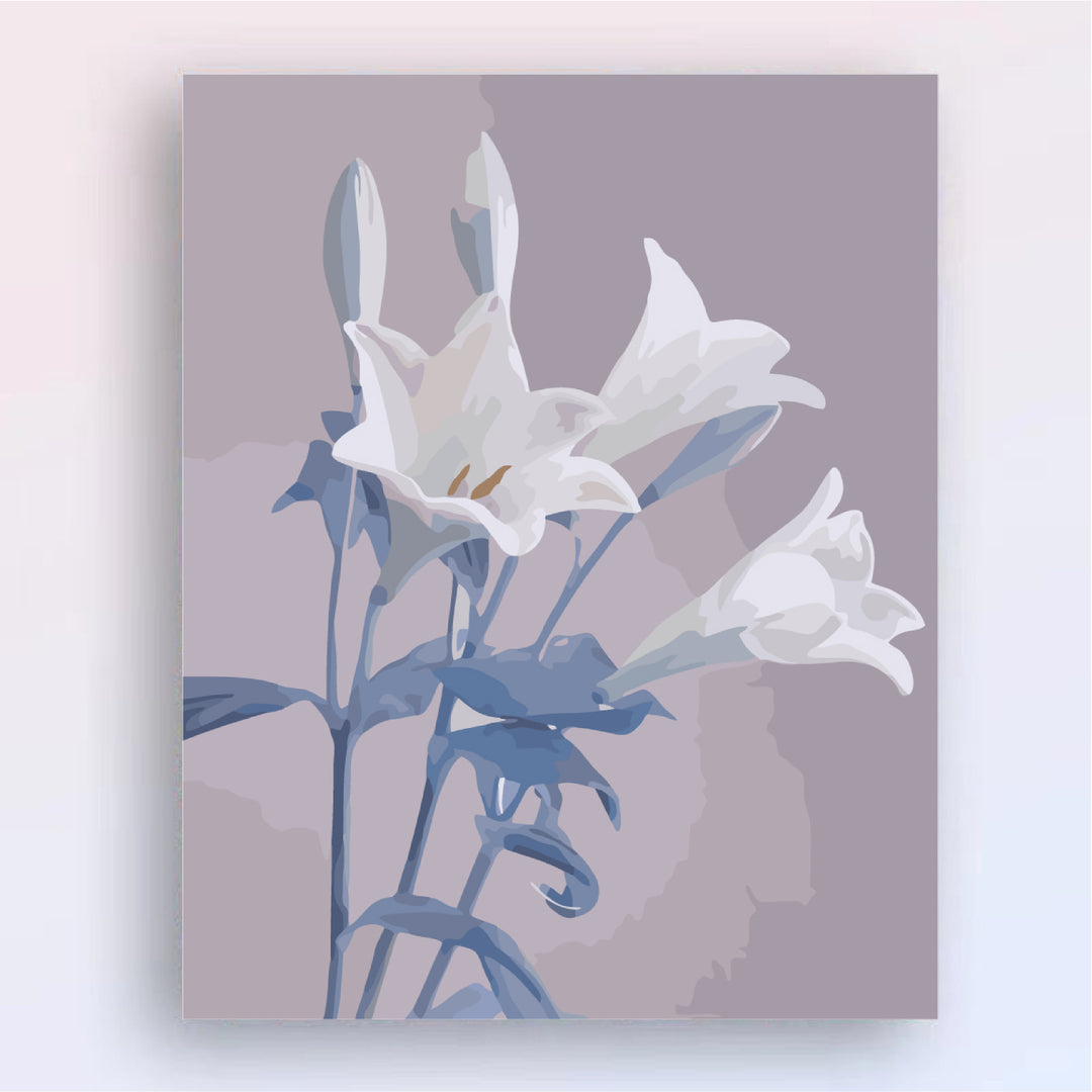 Floral Canvas Art Print Bowlift