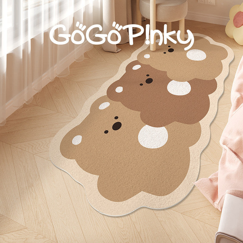 Plush Bear-Shaped Bath Mat