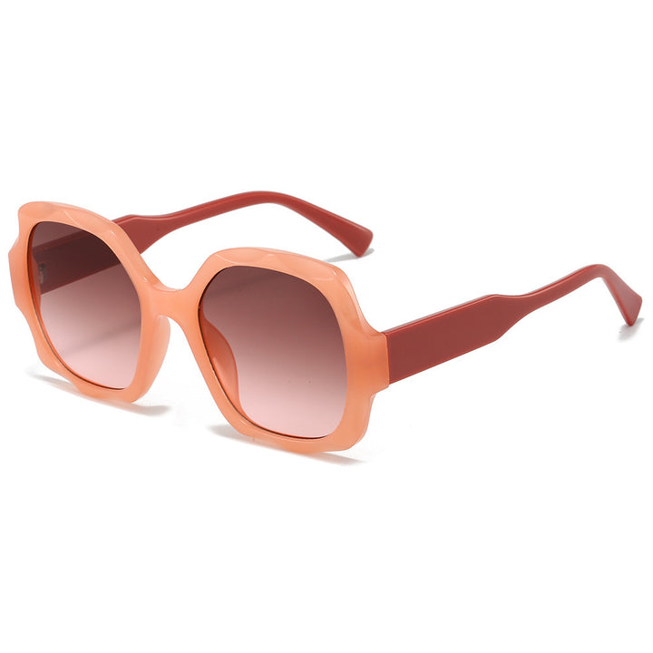 Fashion-Forward Hexagonal Frame Sunglasses Bowlift