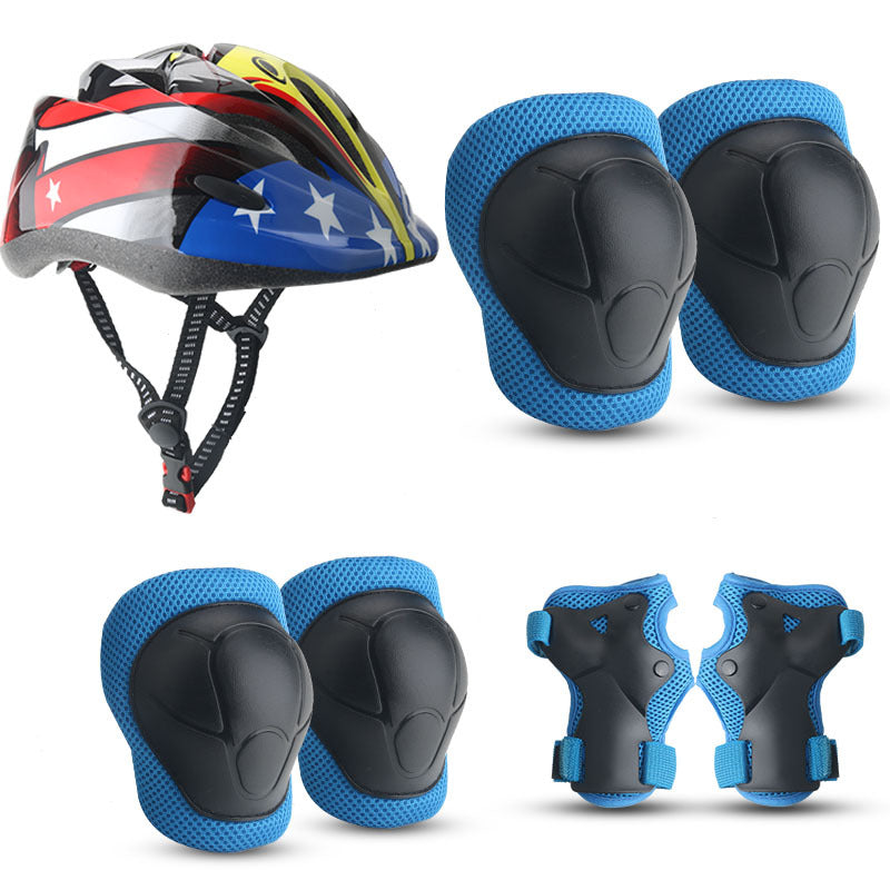 Children's Colorful Safety Helmet and Protective Gear Set Bowlift