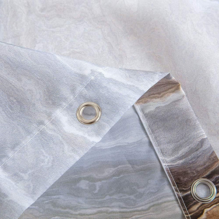 Artistic Marble Print Shower Curtain Bowlift