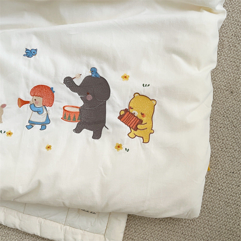 Unisex cuddly blanket with a cheerful animal motif Bowlift