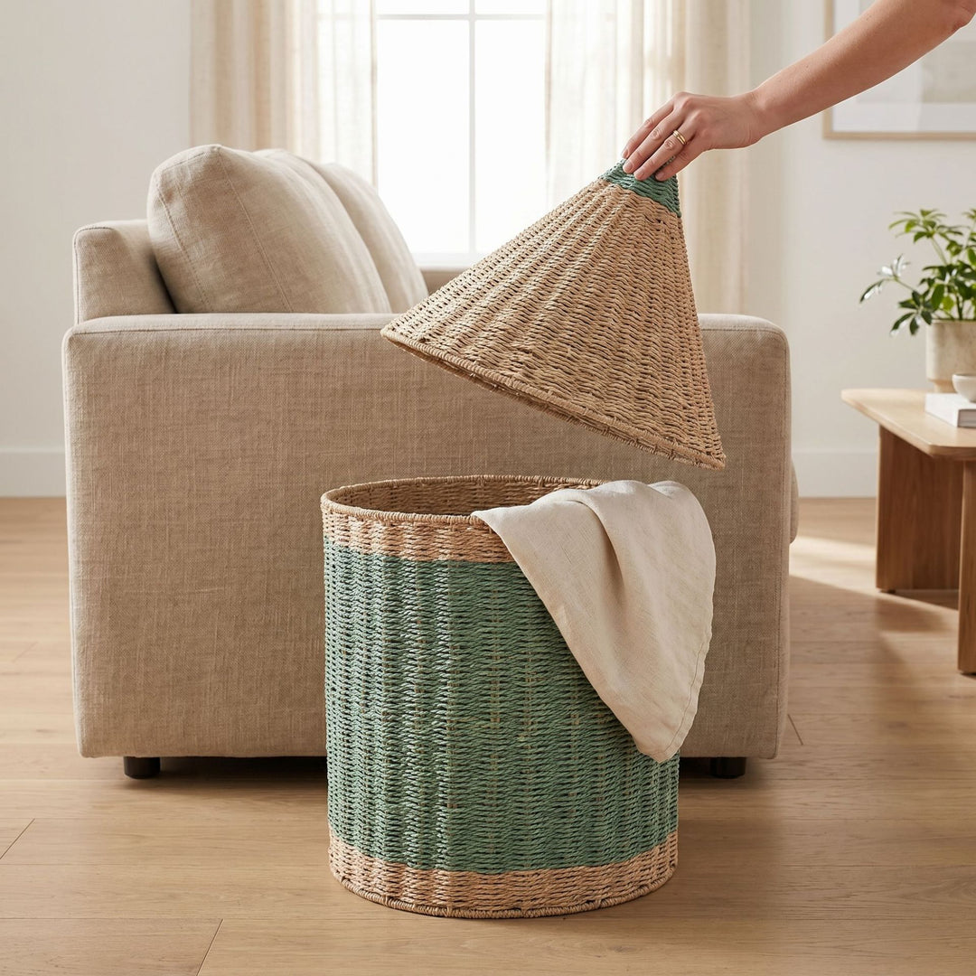 Storage basket with lid Bowlift