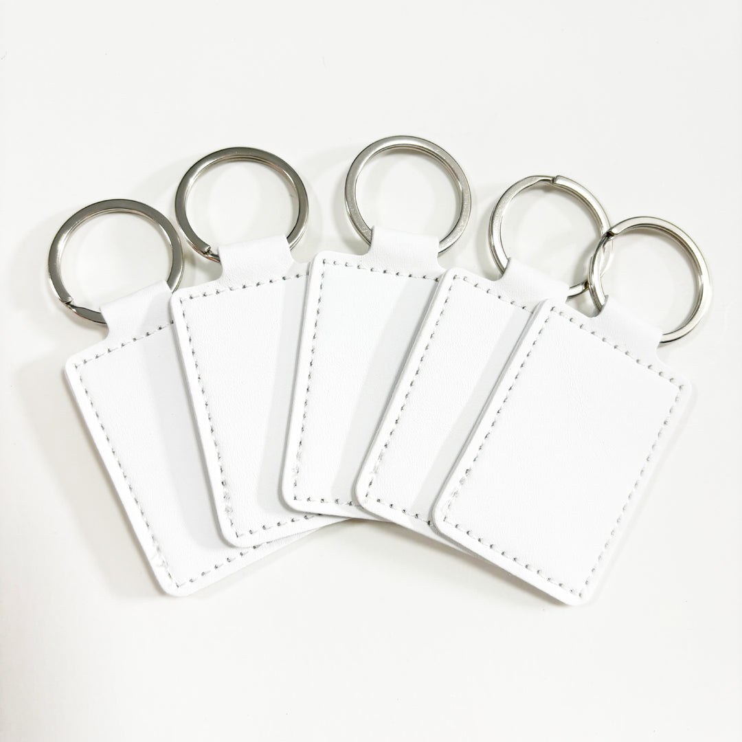 Unisex keychain made of high-quality synthetic leather with custom label Bowlift