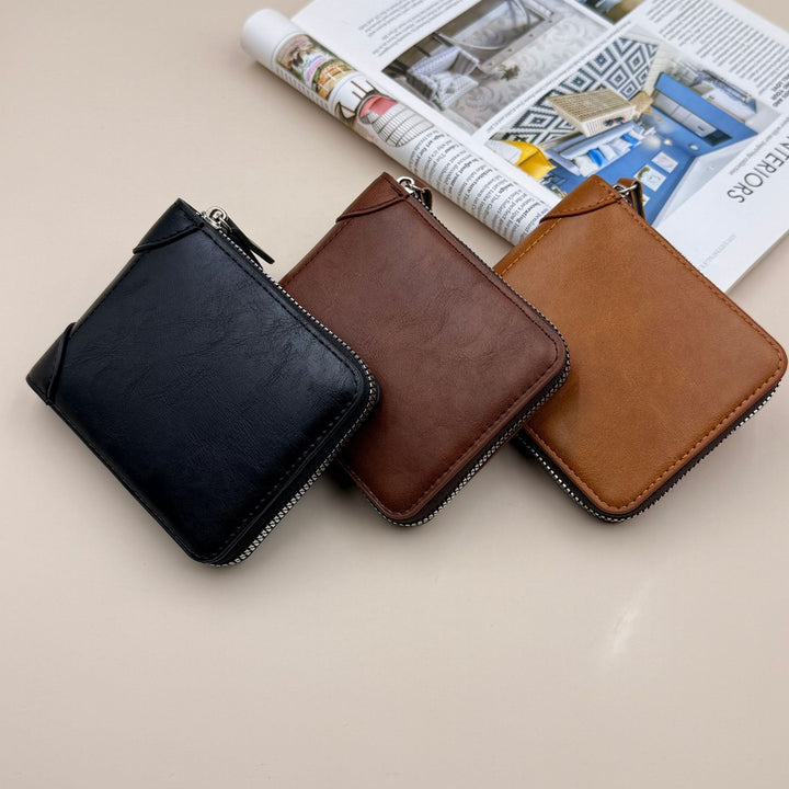 Leather Zip Wallet