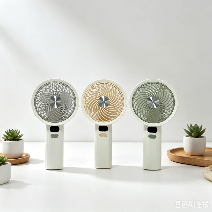 Ladies Portable Hand Fan with Creative Cooling and Aroma Diffuser Bowlift