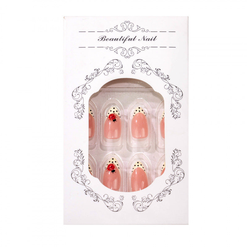 Artistic Ladybug Themed Press-On Nails