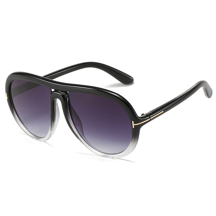 Oversized Fashionable Transparent Pink Sunglasses Bowlift