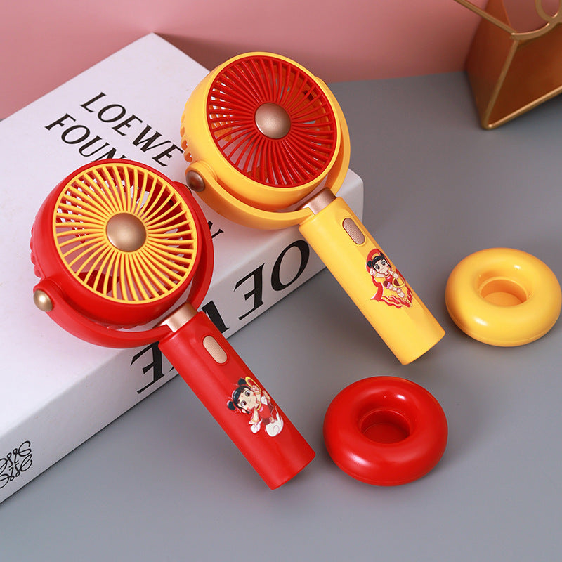 Women Portable Mini Fan with Creative Design Bowlift