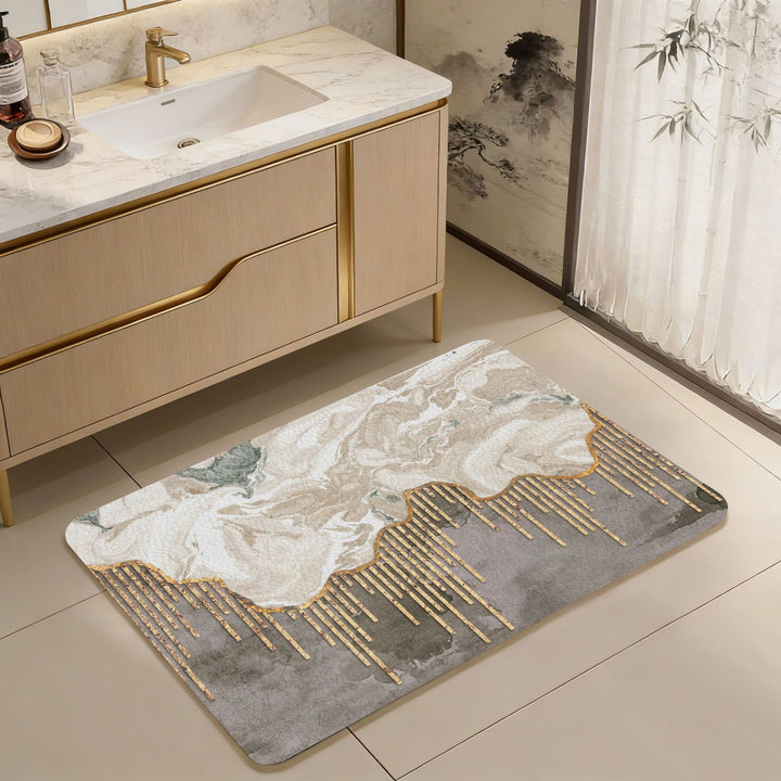 Fun Citrus-Themed Bath Mat Bowlift