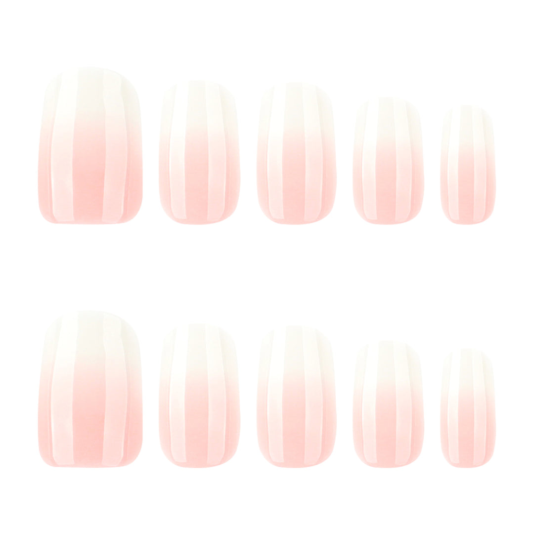 Artful Nail Extensions with Elegant Gradient Bowlift