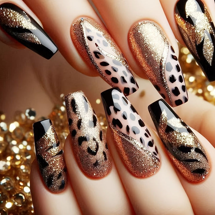 Floral Art Acrylic Nail Set Bowlift