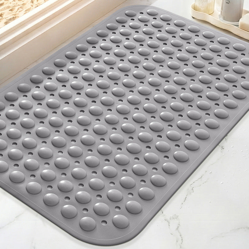 Textured Anti-Slip Bath Mat With Raised Drainage Nodules Bowlift