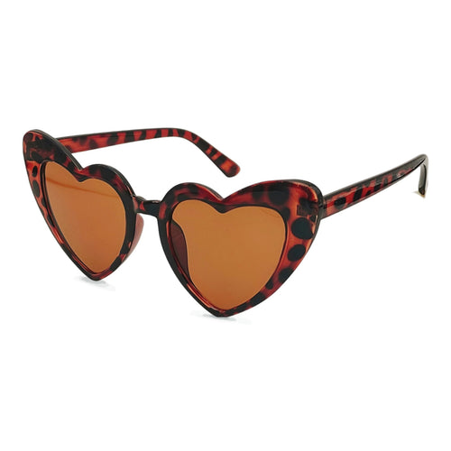 Women's Heart-Shaped Sunglasses with UV Protection and High-Quality Film Processing Bowlift