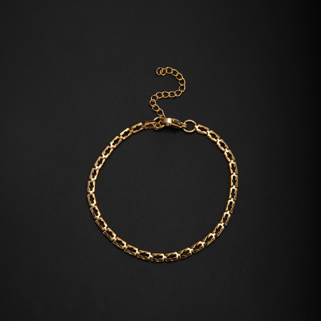Adjustable Contemporary Link Bracelet Bowlift