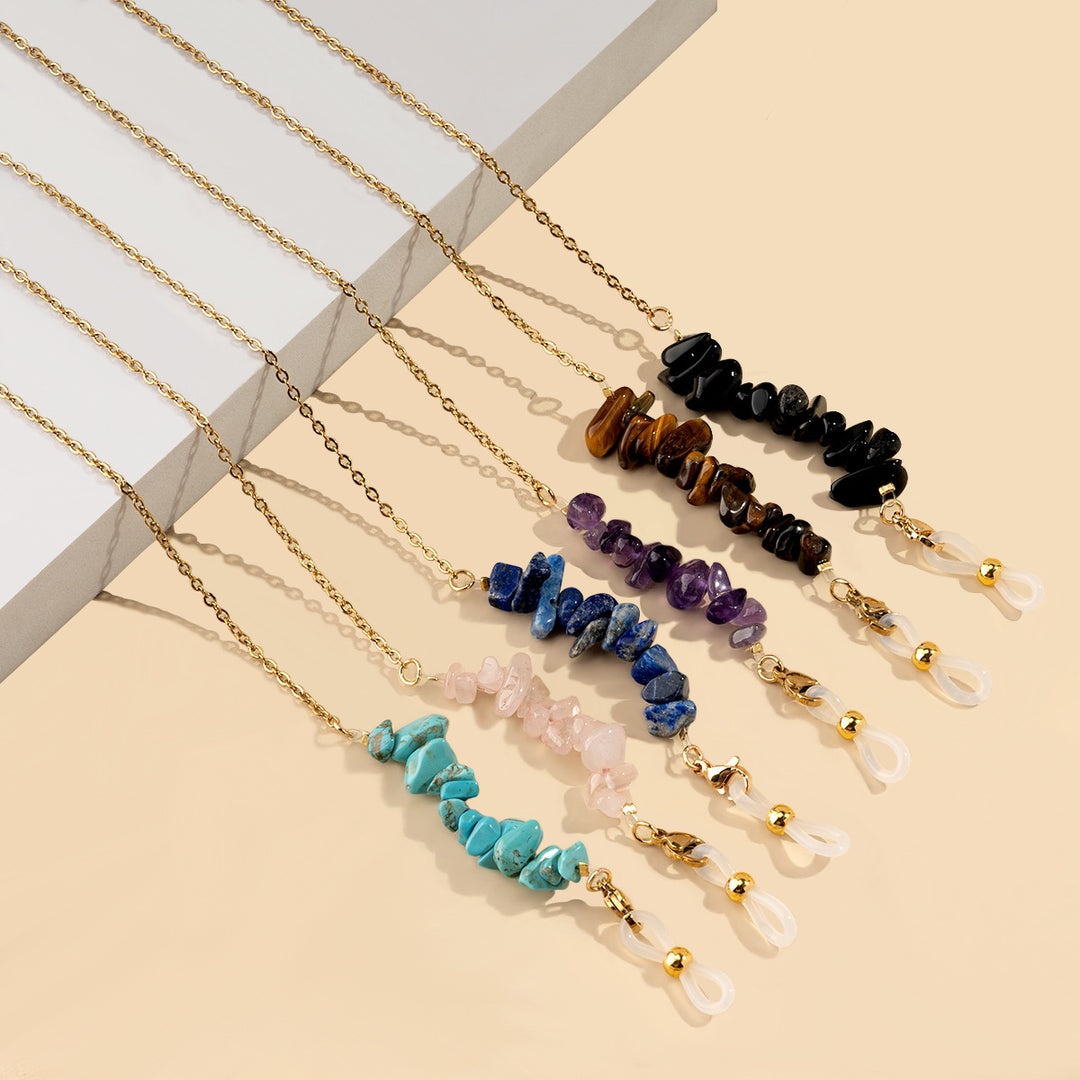 Gem-Accent Eyewear Chain Bowlift