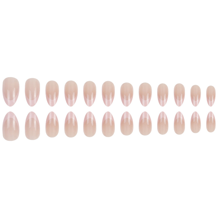 Elegant French Tip Press-On Nail Extensions Bowlift
