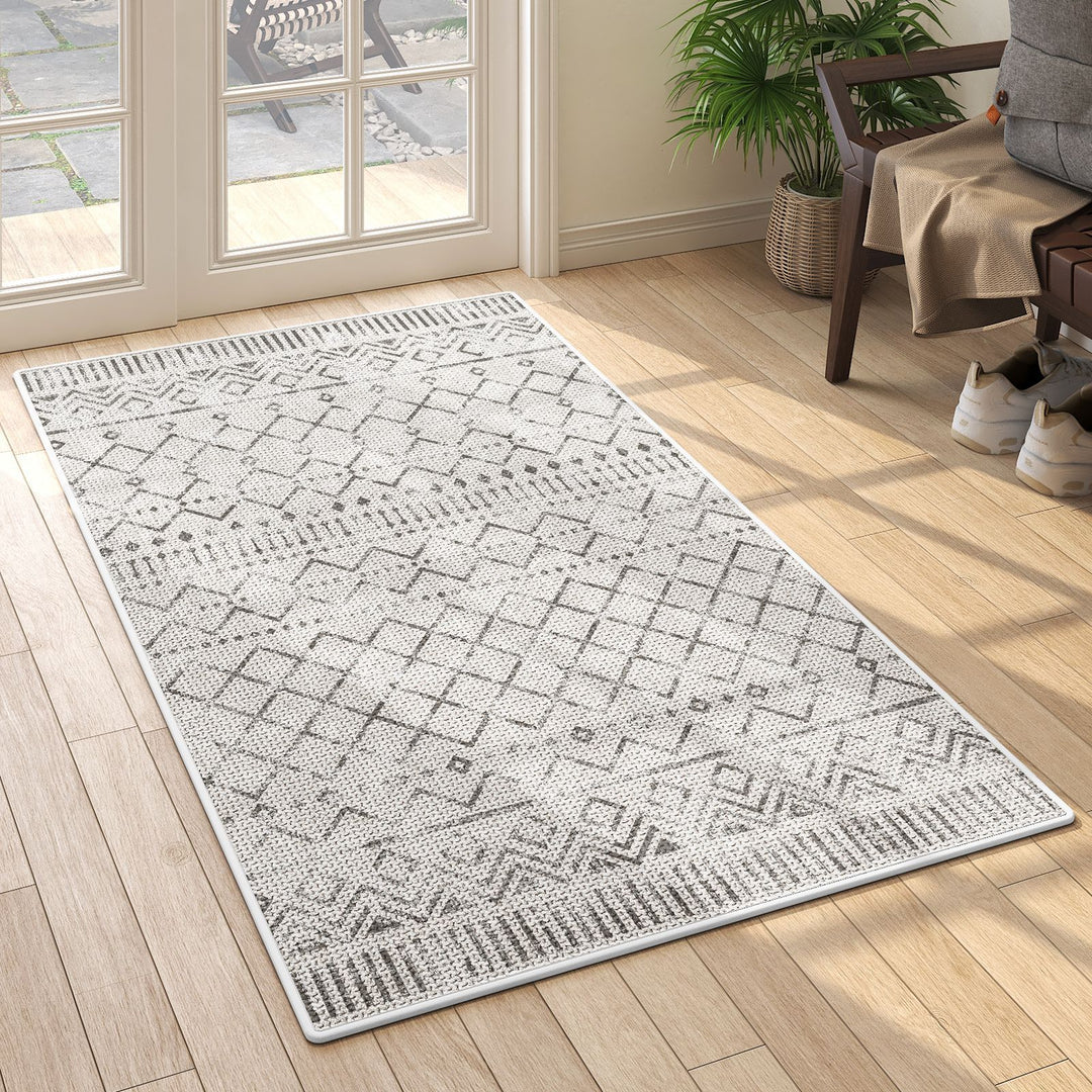 Geometric Pattern Indoor Outdoor Area Mat Bowlift