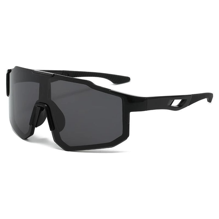 High-Performance Wraparound Cycling Sunglasses with Mirrored Polarized Shield Bowlift