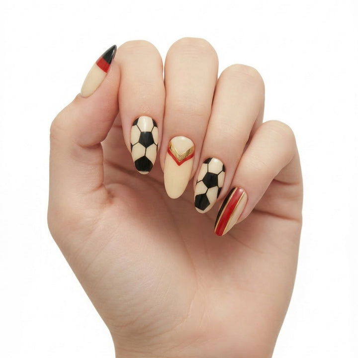 Creative Football Nail Art Bowlift