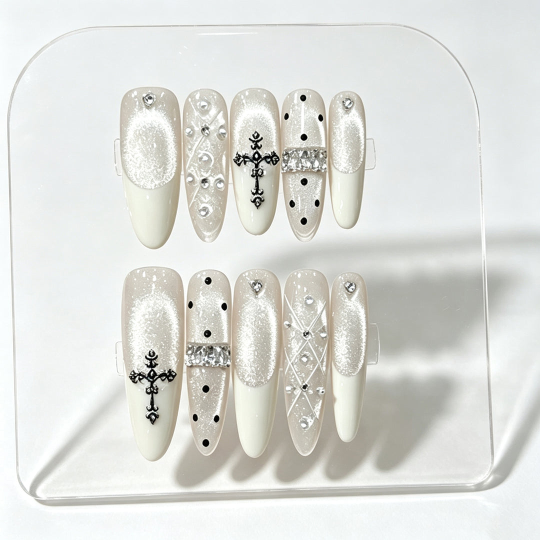 Decorative Nail Art Press-On Set Bowlift 1787314135