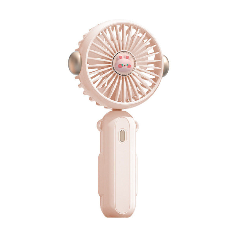 Ladies Portable Hand Fan with Cute Design Bowlift