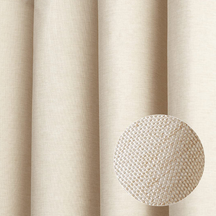 Textured Linen Shower Curtain Bowlift