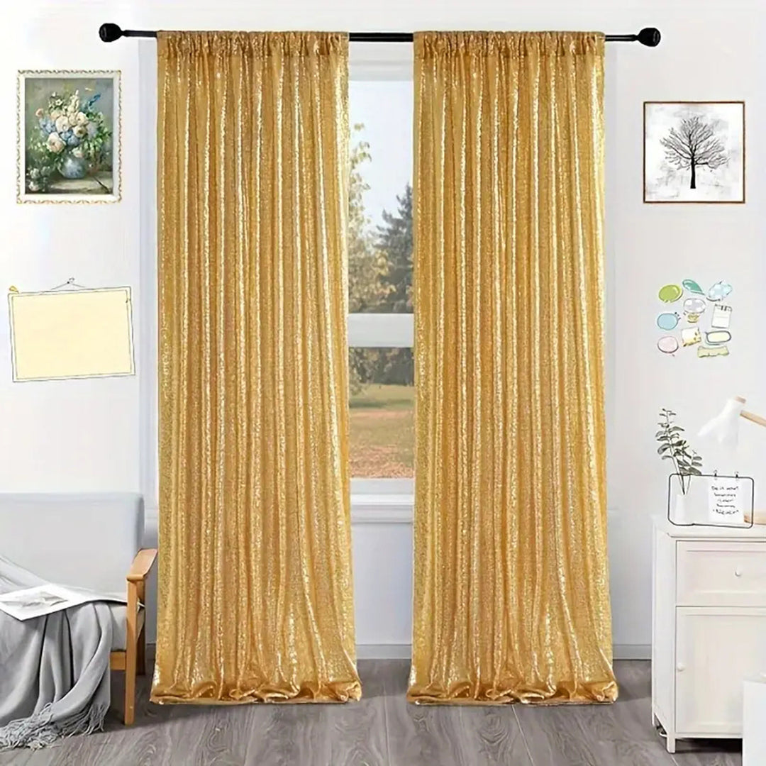 Luxurious Shimmering Window Drapes